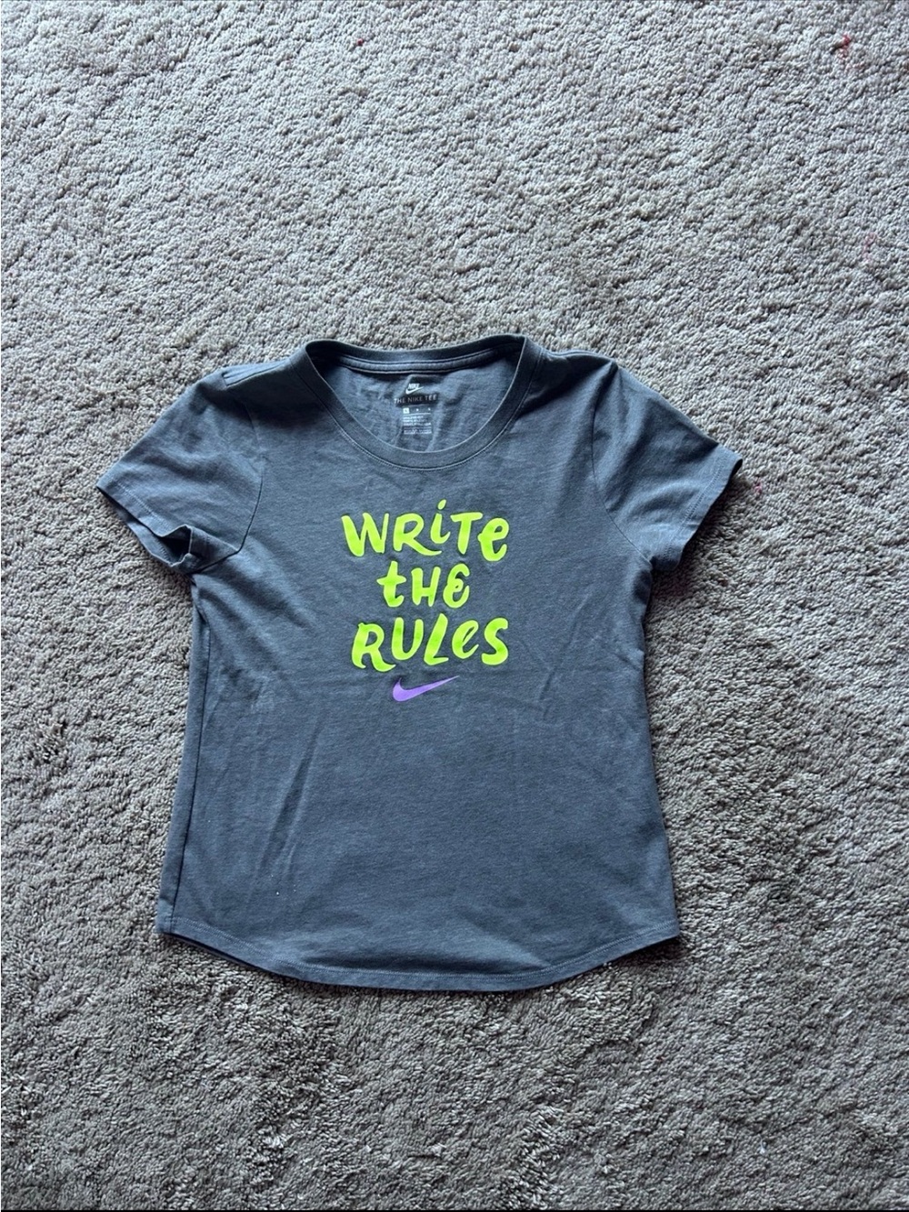 Nike Dark Gray Kids' 'Write The Rules' Tee